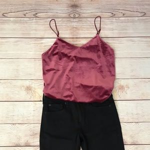 NWT! Velvet cami top